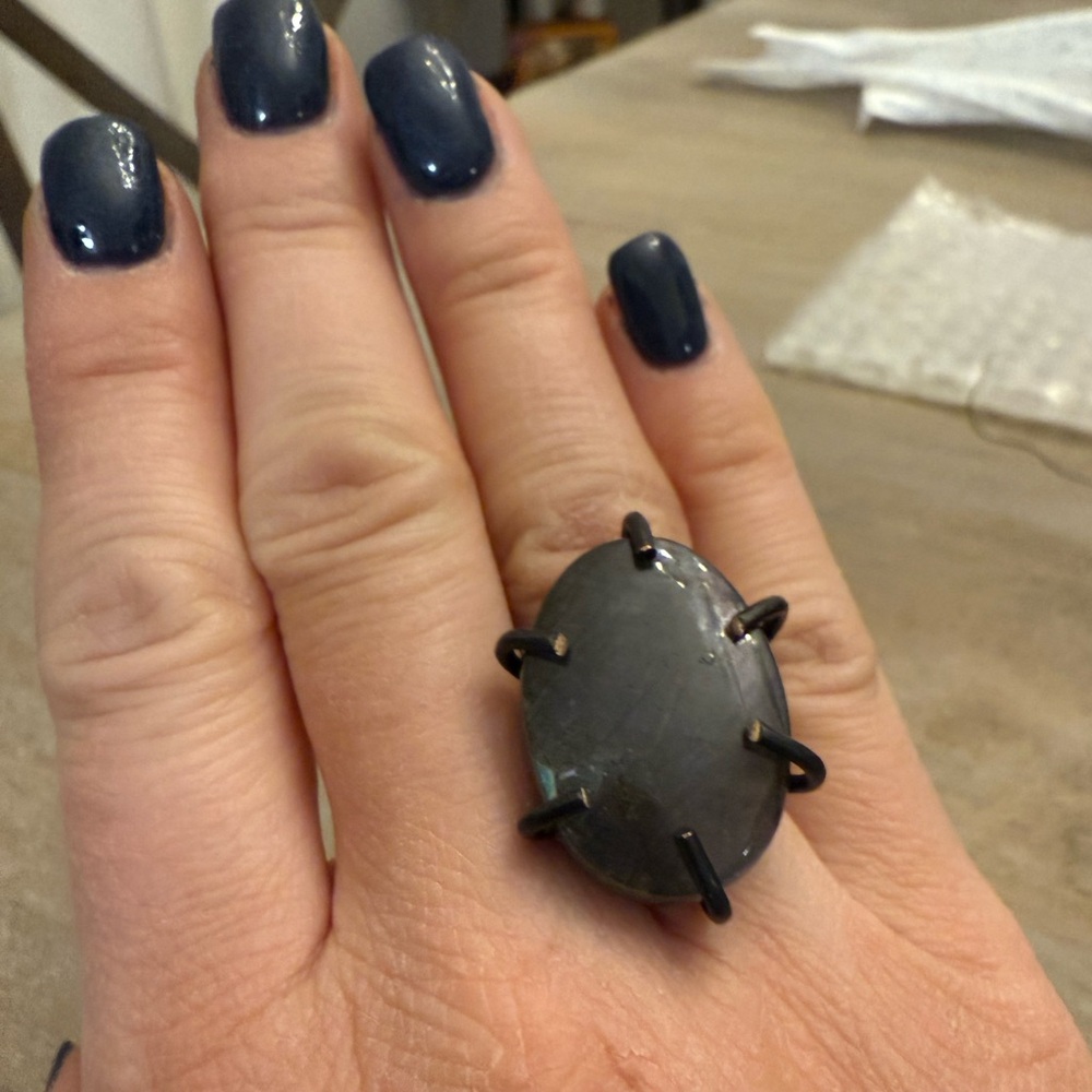 Laboradite ring size 6 - Picture 2 of 7